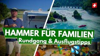 Hegi Familien Camping - Bester Campingplatz für Kids in Süddeutschland? Rheinfall Schweiz & mehr