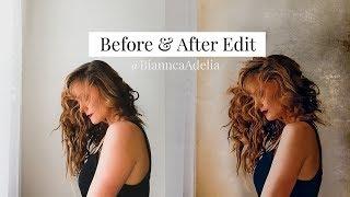 Retouching Process - Self Portrait by window light - Before/After