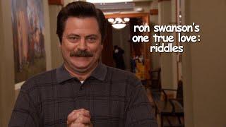 ron swanson loving riddles for 10 minutes 30 seconds | Comedy Bites