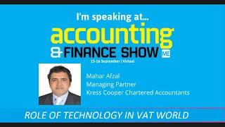 Role of Technology in VAT World I By Mahar Afzal