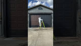 Painting the shop door in 2 minutes!