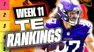  NEW Top 15 TE RANKINGS for Week 11 Fantasy Football  | Fantasy Football Rankings