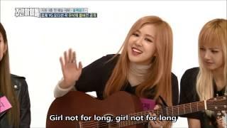 [lyrics] Rose - Not for long on Weekly idol (Full ver.) BLACKPINK