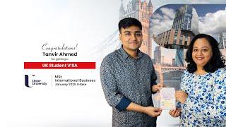 UK Student Visa Success | Study MSc International Business at Ulster University | AIMS Education BD