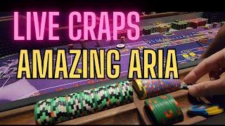 RACK CHECK!!! Amazing Aria craps session #vegasdaytripper #craps #vegas