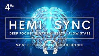 HEMI SYNC FLOW STATE THETA 4HZ BINAURAL BEATS #flowstate #hemisync #4hz #binaural