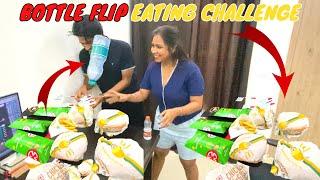 Flip and Eat /Flip the Bottle and EAT Challenge / Himani Sachan Vlogs