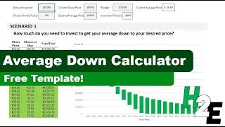 Average Down Calculator -- Free Template