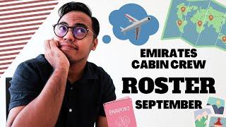 EMIRATES CABIN CREW ROSTER - SEPTEMBER