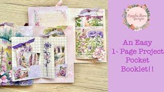 An Easy 1 Page Pocket Booklet Project for your Journal!