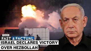 Fast and Factual LIVE: Israel's New Defence Minister Announces Victory Over Hezbollah in Lebanon