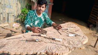 Latest Wood Carving | Design फिर से एक नया डिजाइन | Ajmat | Wood Working