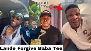 Ijoba Lande Don Forgive Baba Tee after Using Truth or Dare to Knack his Wife & Davido React