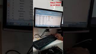 Aasani se Sikhe Table Typing (Data Entry) MS Excel mai.... #shorts #reels #anjalipatel #excel #live