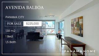 $225,000 Fully furnished 1 bedroom apartment for sale in Avenida Balboa