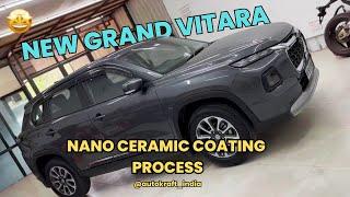 Nano Ceramic Coating on Grand Vitara | Autokraft India|#cardetailing  #ceramiccoating #marutisuzuki