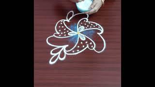 3 Dots Rangoli/Creative Rangoli Design/Simple Rangoli Design