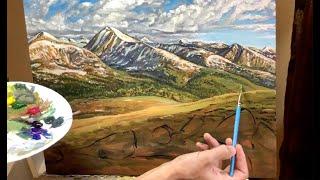 Painting Colorado 14er Quandary Peak - Time-lapse Video