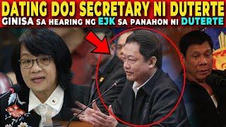  DATING DOJ SECRETARY ni DUTERTE GINISA sa HEARING ng EJK | FORMER DOJ SECRETARY GUEVARRA