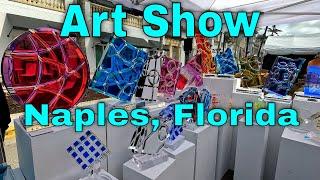 Vibrant Art Scene - Downtown Naples Florida. Florida Art Shows. Downtown 5th Avenue [4K]