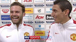 Juan Mata translates for Angel Di Maria