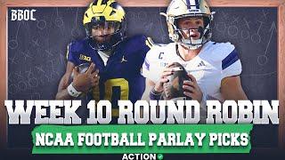 Bet THIS College Football Week 10 MONEYLINE Round Robin Parlay! NCAA Football Picks & Predictions