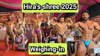 Hiraj shree Weighing-in 2025 #bodybuilding #competition