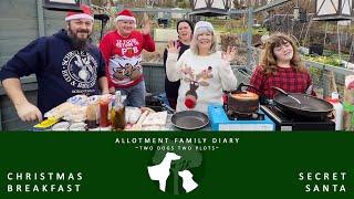 Christmas Eve Breakfast & Secret Santa with the Allotment Family Diary