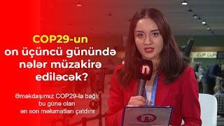 COP29-un on üçüncü günündə nələr müzakirə ediləcək?