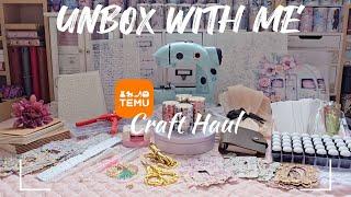 ASMR Unboxing | Huge Temu Craft Haul #temu #temuhaul #temugems