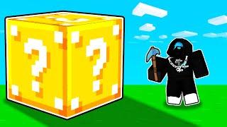 I can only open HUGE LUCKY BLOCKS in Roblox Bedwars..