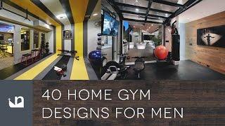 40 Private Home Gym Designs For Men