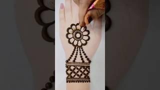 Very Easy Mehndi Design #handmehndi #mehandi #simplemehndi  #easymehndidesign