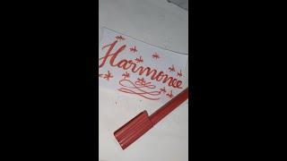 Name request in calligraphy design | Harmonee  | #shorts | Calligraphy name art