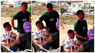 Lionel Messi enjoying in Rosario beach in Argentina