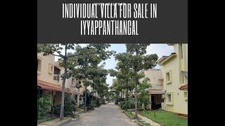 Vivin ID No.1, 3BHK Independent Villa for sale in #Iyyappanthangal,#Porur,Chennai