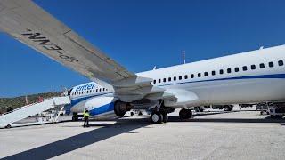 Enter Air Boeing 737-800 landing to Chania (CHQ/LGSA)