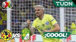 ¡Se empareja todo! Diego Valdés firma el 1-1 | América 1-1 León | CL2023 Liga Mx - J13 | TUDN