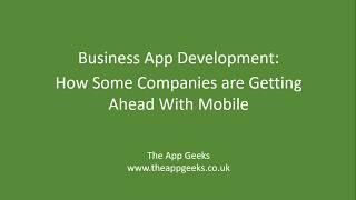 Business App Development - How to Develop an App to Get Ahead of Your Competitors