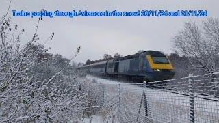 Trainspotting in the snow around Aviemore 20/11/24 and 21/11/24