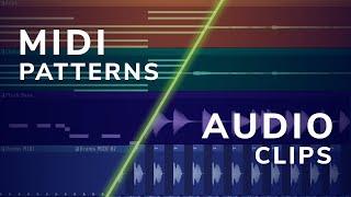 MIDI Patterns vs Audio Clips - FL Studio 20 Basics