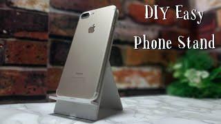 How to make DIY easy  phone holder with poliboard at hone step by step