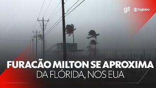 Furacão Milton se aproxima da Flórida com ventos de mais de 200km/h #g1 #JN #noticias