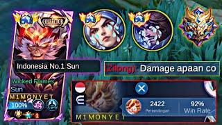 PAKAI BUILD INI DI JAMIN SUN DAMAGE NYA TAMBAH SAKIT | BUIILD SUN TERSAKIT 2024 | MOBILE LEGENDS