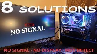 HOW TO FIX COMPUTER NO DISPLAY OR NO SIGNAL MONITOR ? 2025