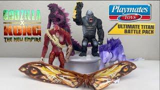 Playmates Toys Ultimate Titan Battle Pack Figure Set Review I Godzilla X Kong: The New Empire