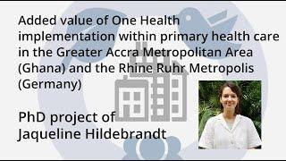 One Health PhD Projects: Jaqueline Hildebrandt