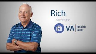 Rich found help for his hearing at a nearby VA clinic.