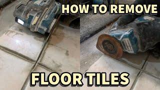 How to Remove A Broken or Chipped Floor Tile Easy!