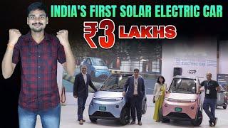 3 Lakh Solar Electric Car India - Vayve Eva - Bharat Mobility Expo - EV Bro